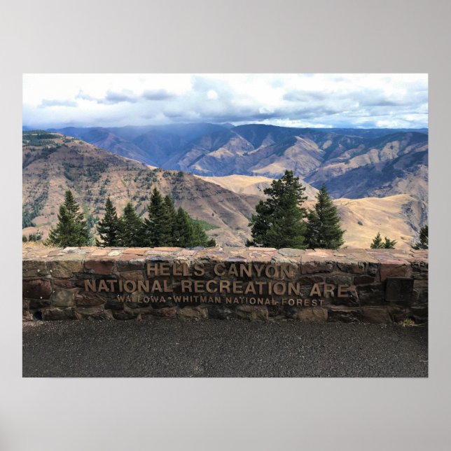 Poster Inclina o Canyon Ccenic Byway, OR (Frente)