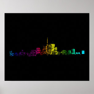 Pôster Inclinação da skyline de Toronto