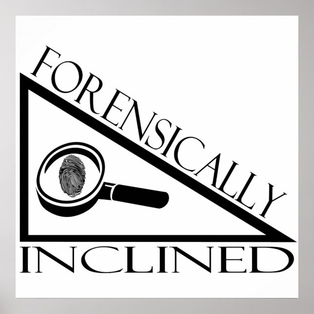 Poster Inclinado Forensicamente (Frente)