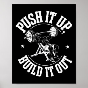 Poster Incline Bench Press Bodybuilding Malhação Workout