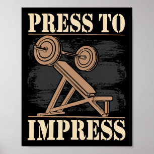 Poster Incline Bench Press Bodybuilding Malhação Workout