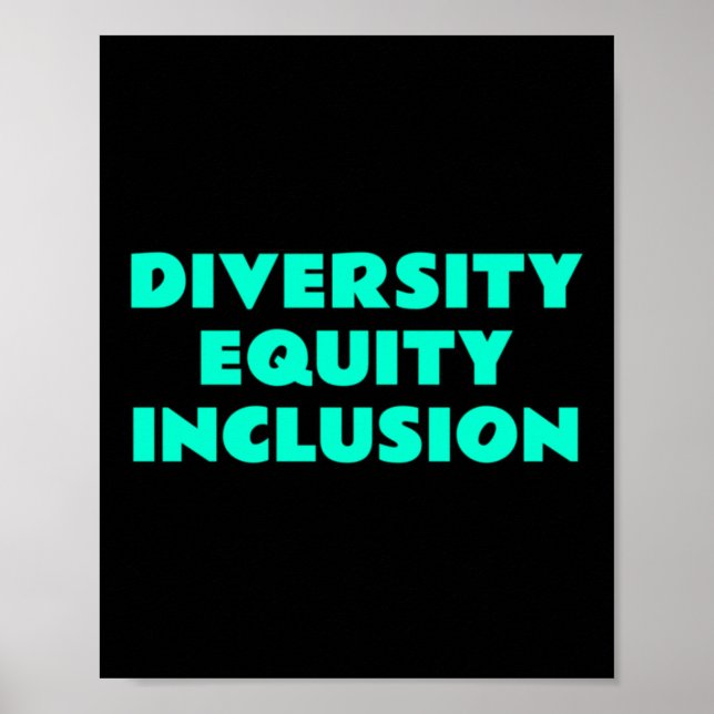 Poster Inclusão de Equidade na Diversidade - Slogan da Ju (Frente)