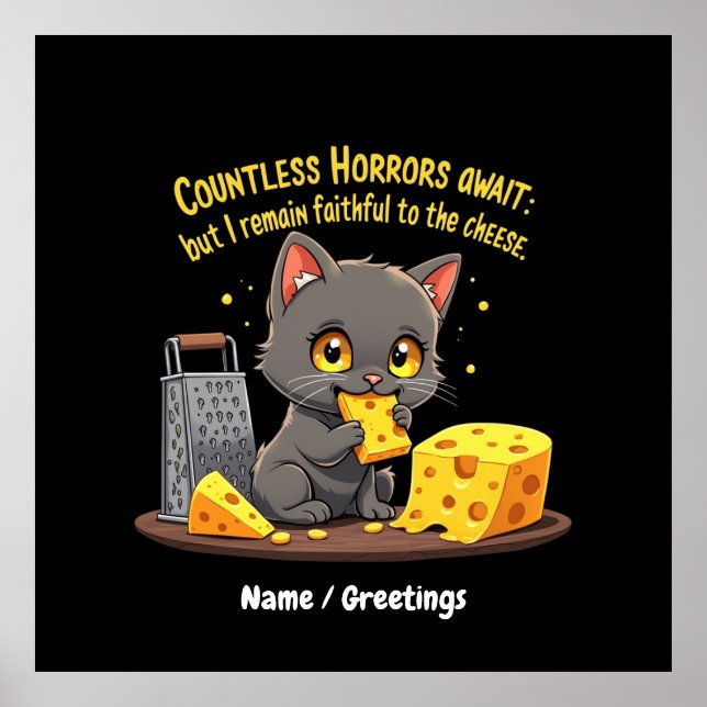 Poster Incontáveis Horrores Esperam, Mas Eu Permaneço Fie (Frente)