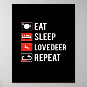 Poster Incrível Amante de Veados Design Criativo Moderno
