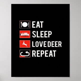 Poster Incrível Amante de Veados Design Criativo Moderno