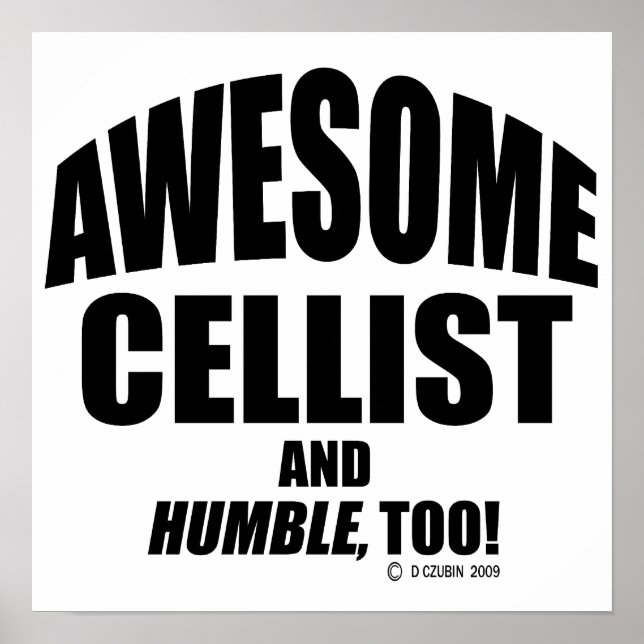 Pôster Incrível Cellist (Frente)