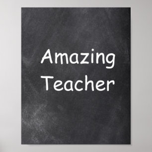 Poster Incrível Decoração de Design de Chalkboard de P