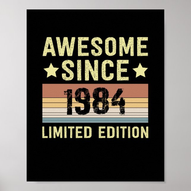 Poster Incrível desde o aniversário de 1984 (Frente)