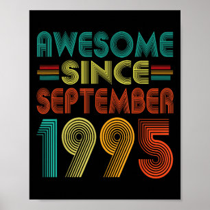 Poster Incrível Desde Setembro De 1995 Anos 30 Bday Engra