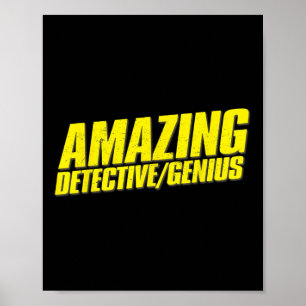 Poster Incrível Detetive Genius Heist Fan Vencedor do Hal