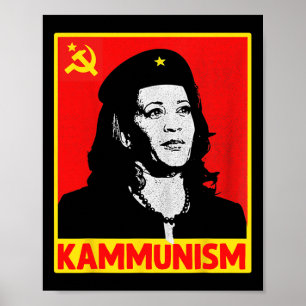 Poster Incrível Kamala Harris Kammunismo Comunismo Harris