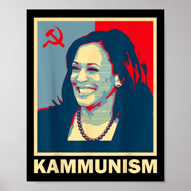 Poster Incrível Kamala Harris Kammunismo Comunismo Harris (Frente)