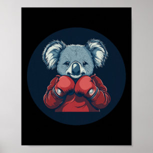 Poster Incrível Koala Bear Boxer Para Uma Vibe De Naufrág