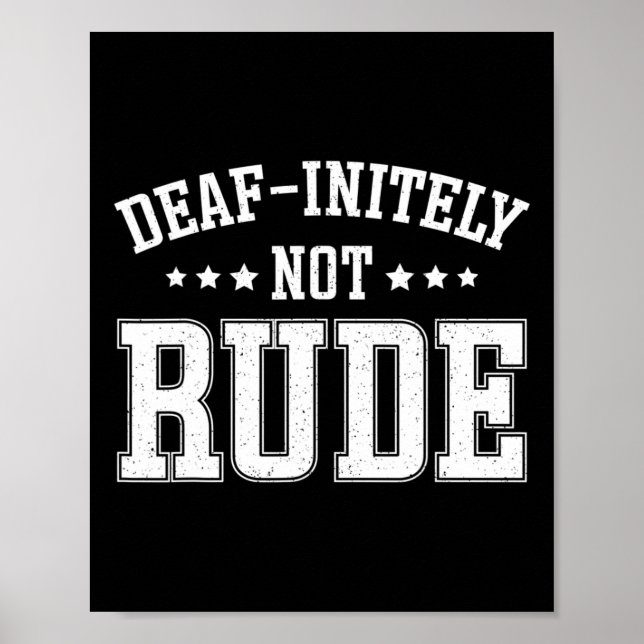 Poster Indecididamente Não É Um Surdo Divertido (Frente)