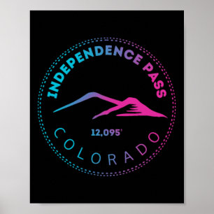Poster Independence P Elevado Colorado Montanha Neon