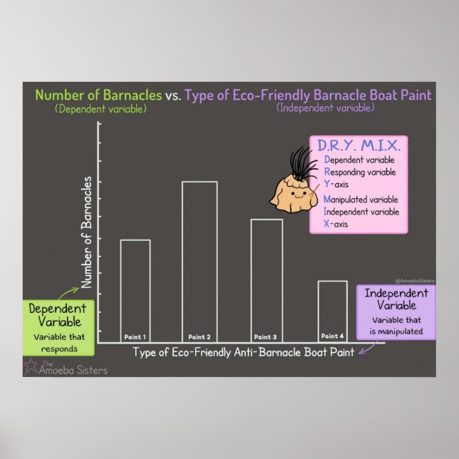 Poster Independent Variable vs Dependent Variable (Frente)