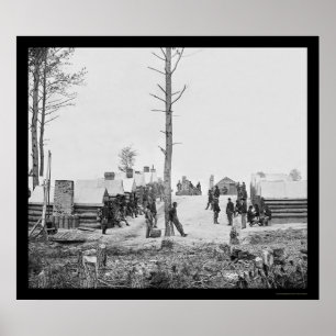 Pôster Independente Cavalaria Empresa no Oneida, NY 1865