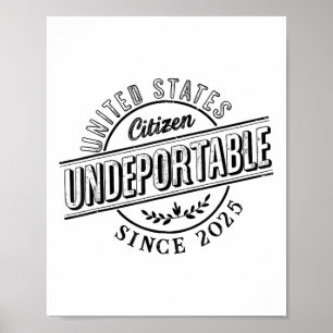 Poster Indeportável 2025 Camisa Nova Cidadania Americana