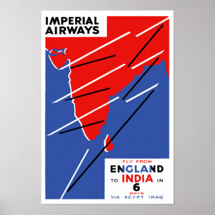 Pôster ~ India de Imperial Airways