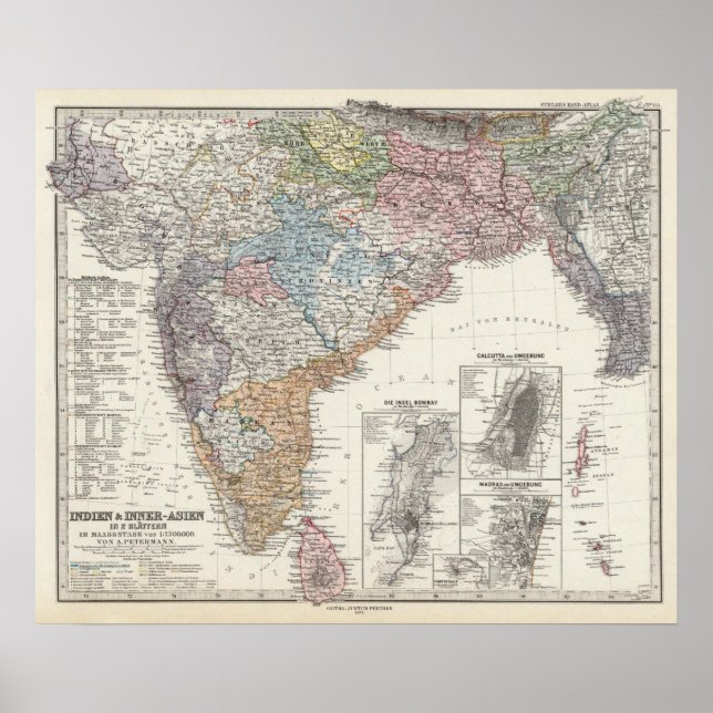 Poster Índia e Ásia Central (Frente)