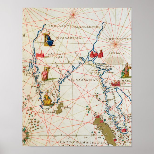 Pôster Índia e Malásia (Frente)