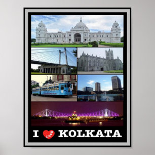 Poster Índia - Kolkata - Mosaico -