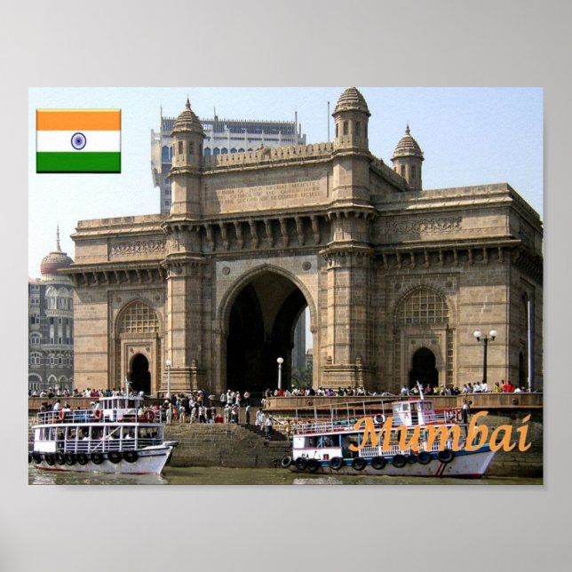 Poster Índia - Mumbai - (Frente)