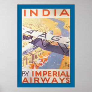Poster India por Imperial Airways