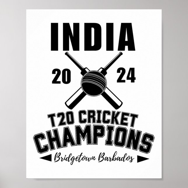 Poster India T20 Cricket Champions  (Frente)