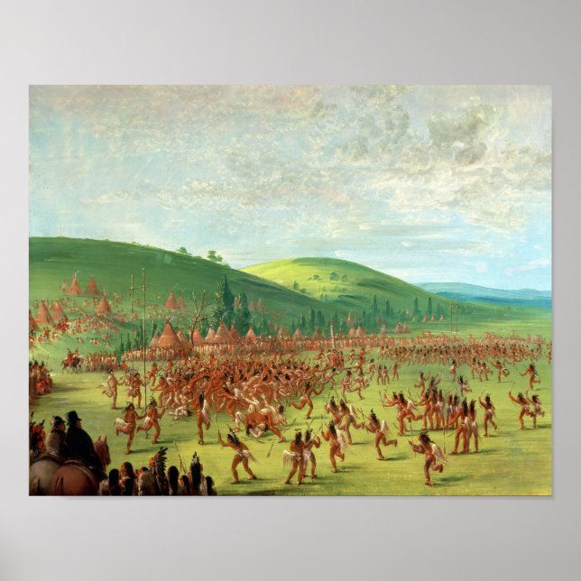 Pôster Indian Ball Game (Frente)