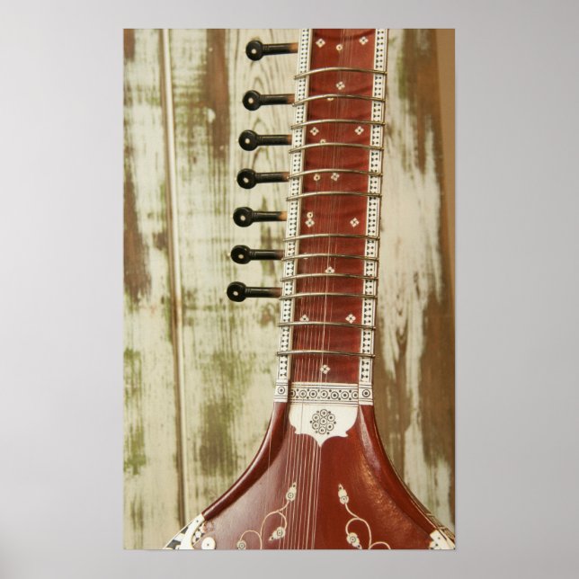 Poster Indian Sitar String Instrument (Frente)