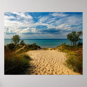 Pôster Indiana Dunes, Lago Michigan