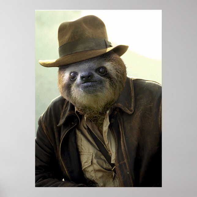 Poster Indiana Sloth (Frente)