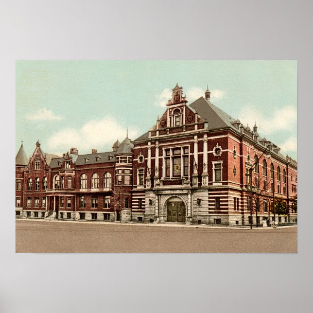 Pôster Indianapolis Indiana Athanaeum (Frente)