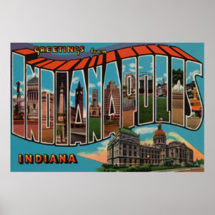 Poster Indianapolis, Indiana (construção principal)