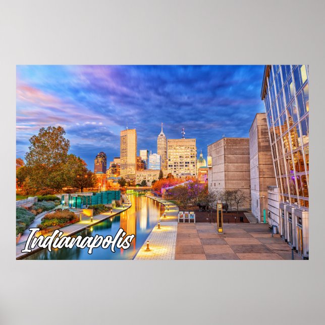 Poster Indianápolis, Indiana, Estados Unidos (Frente)