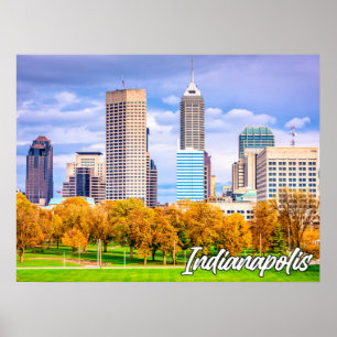 Poster Indianápolis, Indiana, Estados Unidos
