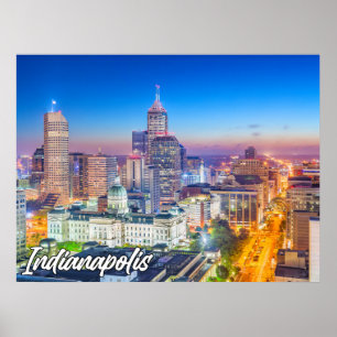 Poster Indianápolis, Indiana, Estados Unidos