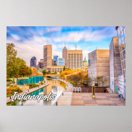 Poster Indianápolis, Indiana, EUA