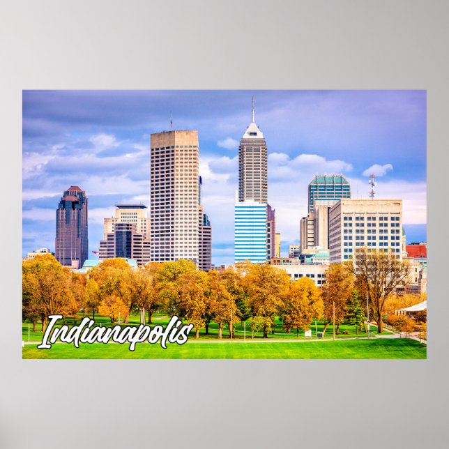 Poster Indianápolis, Indiana, EUA (Frente)