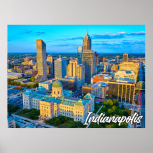 Poster Indianápolis, Indiana, EUA