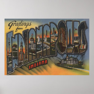 Pôster Indianapolis, Indiana - grandes cenas 3 da letra