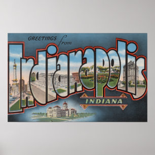 Poster Indianapolis, Indiana - grandes cenas 4 da letra