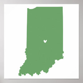 Pôster Indianápolis, Indiana Love