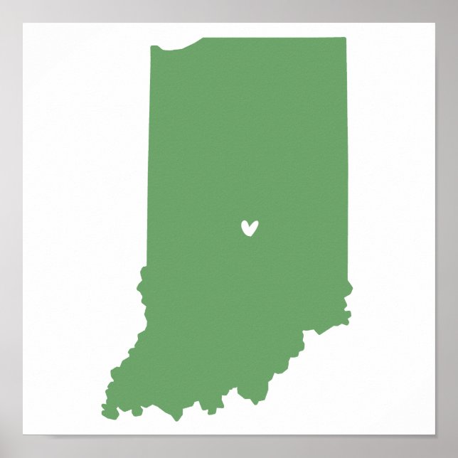 Pôster Indianápolis, Indiana Love (Frente)