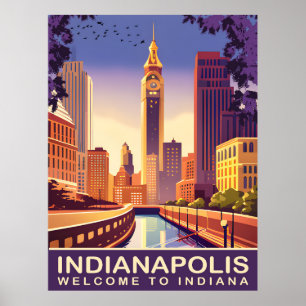 Poster Indianápolis, Rio Branco e Canal, Viagem