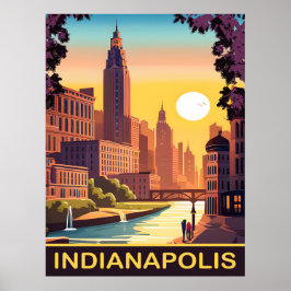 Poster Indianápolis, Rio Branco, Estado de Indiana, Viage