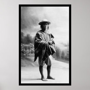 Poster Indiano de Aymara em Bolívia 1905