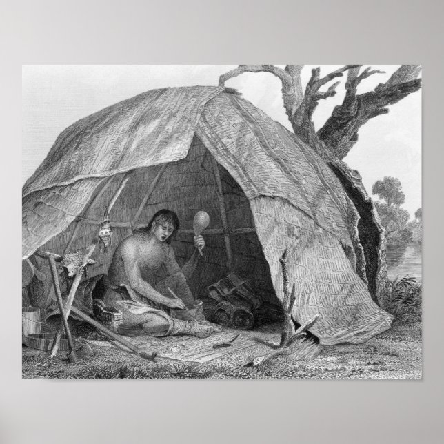 Pôster Indiano Doutor Concretizando um Pote de Medicina (Frente)