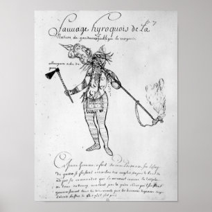 Pôster Indiano Iroquois de Canadá